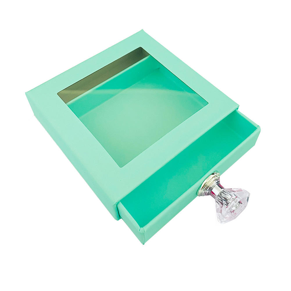 Mint green square drawer box