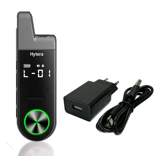 Hytera Small Intercom S1 mini with Charger&Earset Lavalier Walkie Talkie for Hotel Salon Retail Store Outdoor Ski Two way radio