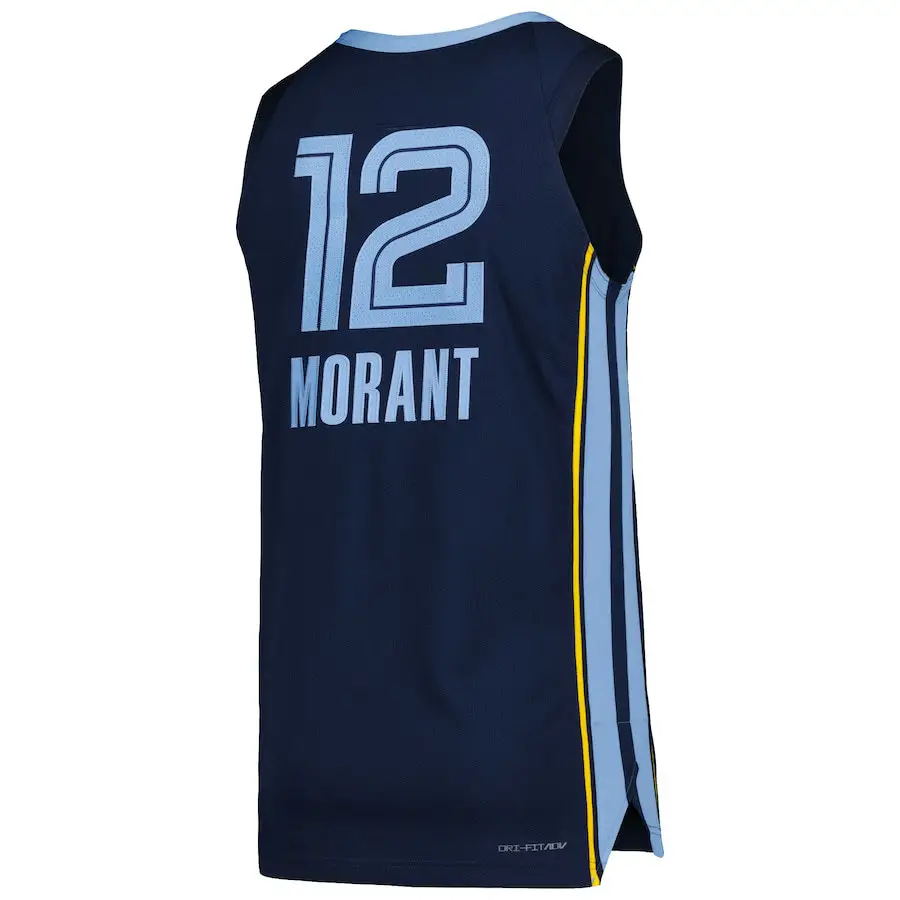 2023 New Season Memphis Bordado Reciclado Grizzlies Basquete Jersey #3 Jake LaRavia Grizzlies Camisa de Malha Respirável