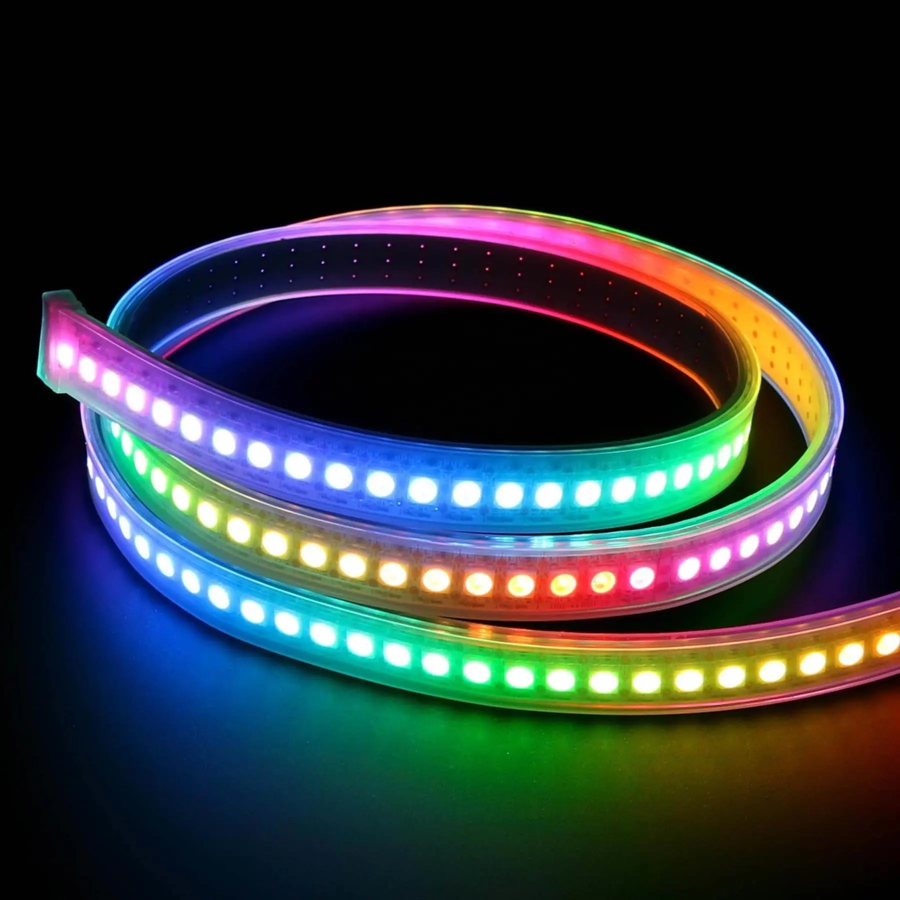 LED light strip/wholesale 12V 5M outdoor 2812 2811 5050 SMD RGB waterproof neon light intelligent