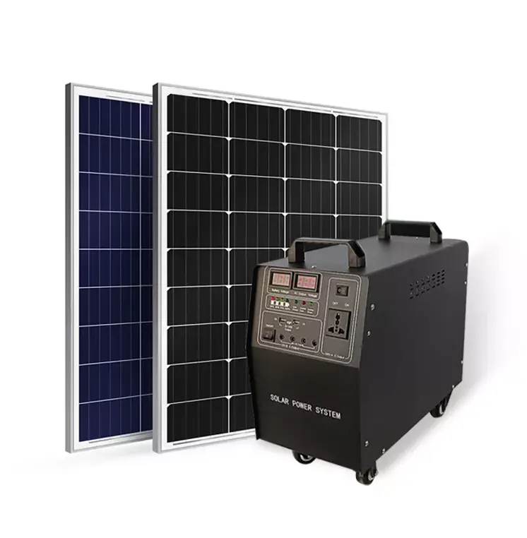 뜨거운 1KWW 2KW 3KW 휴대용 패널 시스템 모든 하나의 전원 패널 조명 시스템 배터리 태양 에너지 시스템