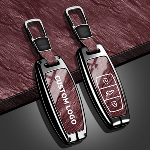 เคสป้องกันกุญแจรถยนต์โลหะผสมสังกะสี TPU อเนกประสงค์เข้ากันได้กับ Audi รุ่นปลอกกุญแจป้องกันการลื่นทนทานอุปกรณ์เสริมกุญแจ - Product Image 6