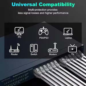 Saf bakır Utp Cat6 Lan ağ Ethernet kablosu 2M 3m 5M 10M mavi Rj45 Utp Ftp CAT6 RJ45 23AWG Internet bilgisayar yama kablosu - Product Image 5