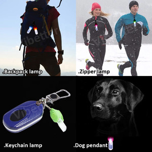Nhấp nháy ánh sáng đèn flash ánh sáng dây kéo đèn Ba lô đèn cho đi xe đạp đêm chạy Con Chó Mặt dây chuyền với biểu tượng tùy chỉnh - Product Image 6