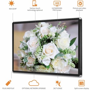 Duvara montaj reklam ekranı için interaktif LED arkadan aydınlatmalı ekran LCD dijital tabela ekran - Product Image 3