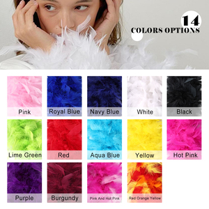 45g 80g 120g Turkey <strong>Feather</strong> <strong>Boa</strong> For 2 Yards Heavy Weight Chandelle <strong>Feather</strong> Craft <strong>Boa</strong> <strong>Supplier</strong> - Product Image 4