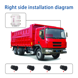 Truck Bus Auto Car Reverse Aid Backup Digital Radar Detector Reverse Parking <strong>Sensor</strong> Kits with 4 <strong>Sensor</strong> for Heavy Duty <strong>Vehicle</strong>