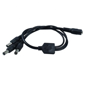 1入力から3出力1メスから3オス5.5x 2.1mm DC電源スプリッターケーブル (CCTV LEDストリップ用) - Product Image 6