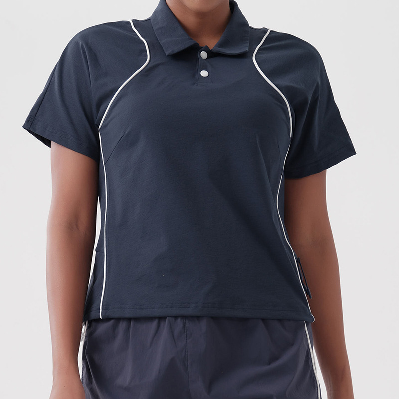Top azul gris oscuro