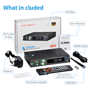 Gtmedia ตัวรับสัญญาณเทอร์โบ V8ดีวีดีสาย T2 S2X ชุดกล่องรับสัญญาณดาวเทียมดิจิตอล DVB - Product Image 6