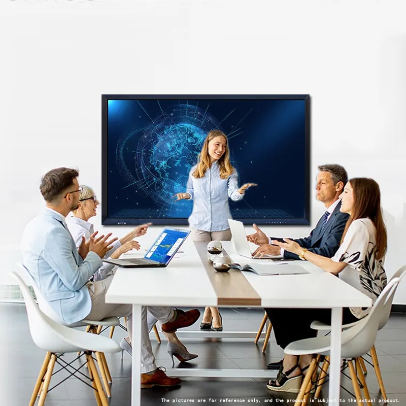 55 ''kurulu interaktif All In One toplantı odası için LCD monitör Android Panel PC kapasitif dokunmatik bilgisayar beyaz tahta