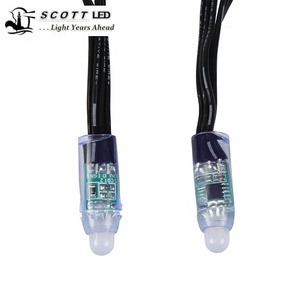 50ct nodi 18awg filo posteriore Smart RGB pixel Bullet WS2811 12V led string indirizzabile digitale full color codino impermeabile - Product Image 3