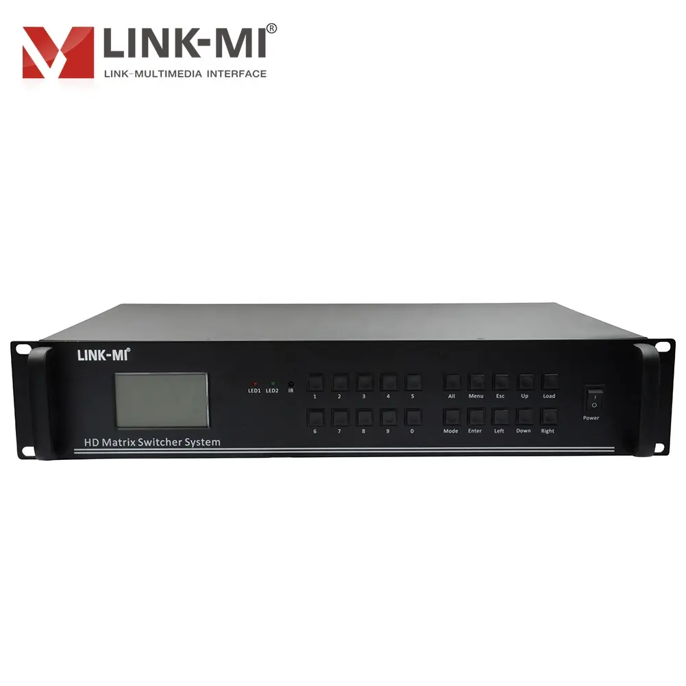 8x8 Hybrid Matrix Switcher System 4K @ 30Hz Optionale HDMI/DVI/VGA/SDI-Ein-/Ausgang EDID IR-Fernbedienung/Taste/RS232/Center-Steuerung