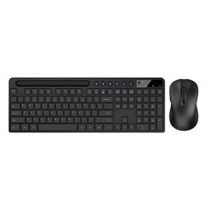 Combo de teclado y ratón inalámbricos de tamaño completo de gran venta 2,4G Teclado de computadora inalámbrico ergonómico con soporte para tableta de teléfono - Product Image 6