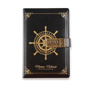 A5 200page Retro Password Book <strong>With</strong> <strong>Lock</strong> and Pen Diary Thickened Creative Hand Ledger Student <strong>Notepad</strong> Stationery <strong>Notebook</strong> Binder - Product Image 5
