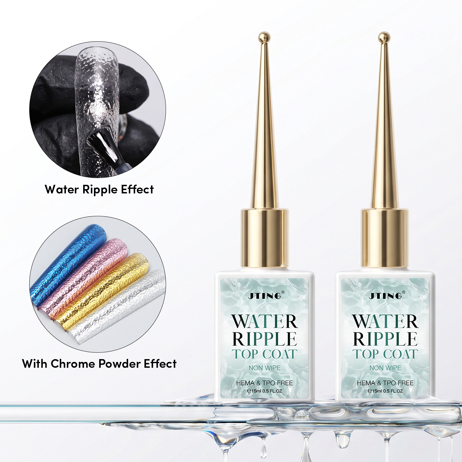 water ripple top coat