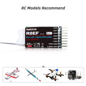 Aismartlink R8EF RCレシーバーR8EF 8チャンネル2.4GHz RCレシーバーSBUS/PPM/PWM長距離制御RX - Product Image 2