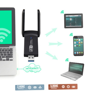 USBインターフェースカードAC1200デュアルバンドギガビット5Gワイヤレスネットワークアダプターラップトップ/PC Wifiレシーバー/トランスミッタ用 - Product Image 4