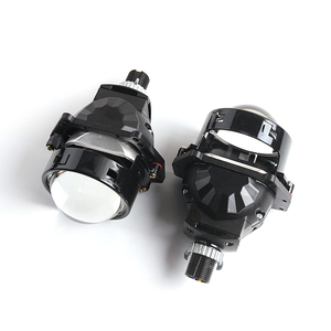 Sanvi çift led güncellenmiş S9 H4 H7 bi led projektör 3.0 dişli 54W oto projektör lens far arabalar için - Product Image 1