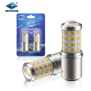 LED T20 3014オートバイブレーキ & 逆灯ユニバーサルアルミLEDリトロバイザー車用ターン信号アクセサリー - Product Image 1