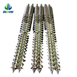 Twin <strong>Screw</strong> Conical <strong>Barrel</strong> and HDPE Twin <strong>Screw</strong> for PE Wood Plastic PVC EVA Production Plastic <strong>Extruder</strong> Parts