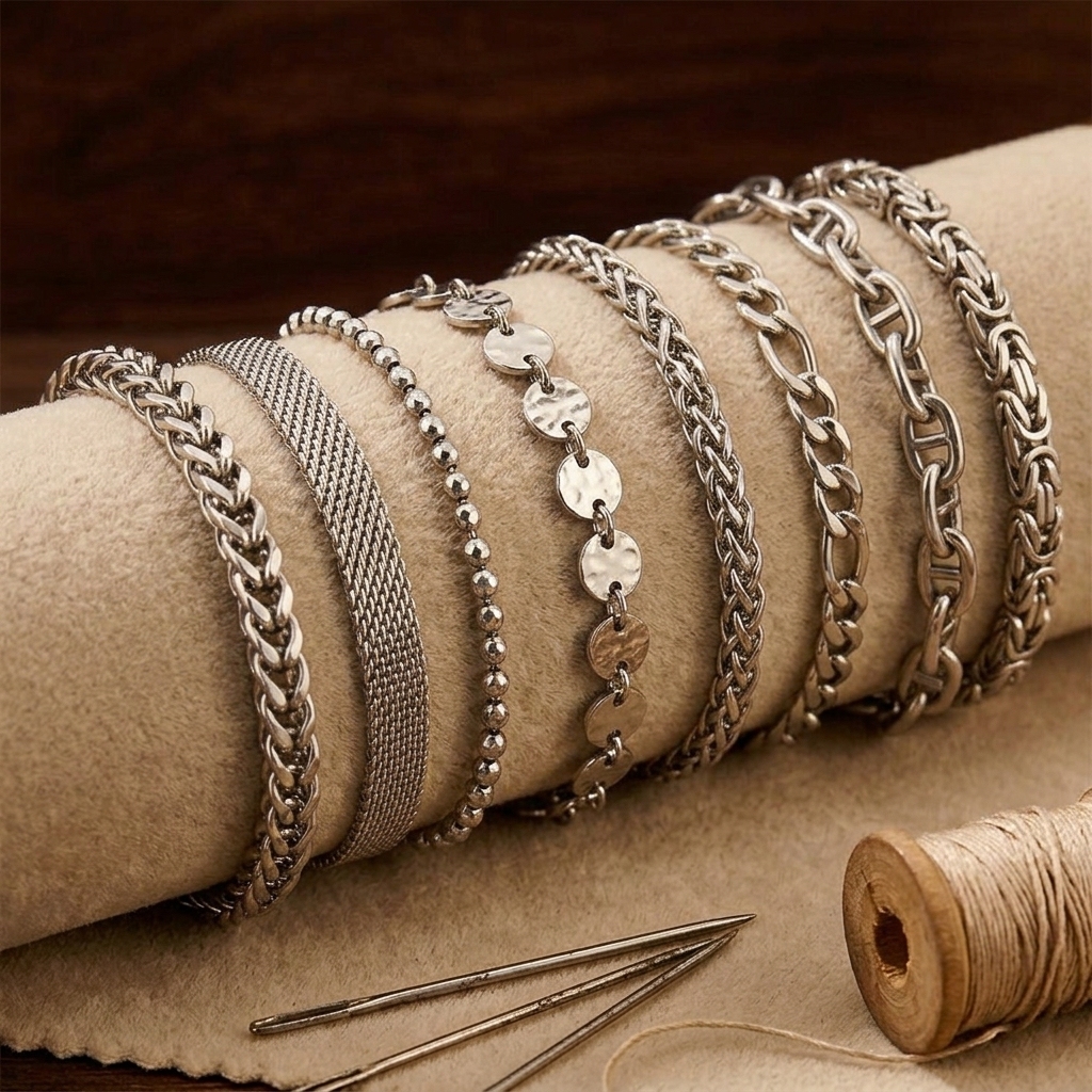 Bracciale a catena in argento sterling 925