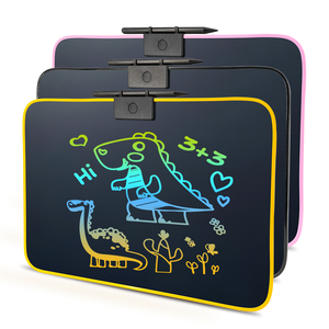 Interaktive Lernmaschine Kinder LCD-Schreibtafel Dual Screen Zeichenbrett Voice Education Toy Wieder verwendbare Handschrift Pad - Product Image 1