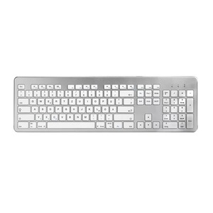 Combinación delgada de teclado y mouse B035 Mocha Gray Silent Notebook Bluetooth Teclado inalámbrico de tres zonas Teclado Bluetooth - Product Image 1