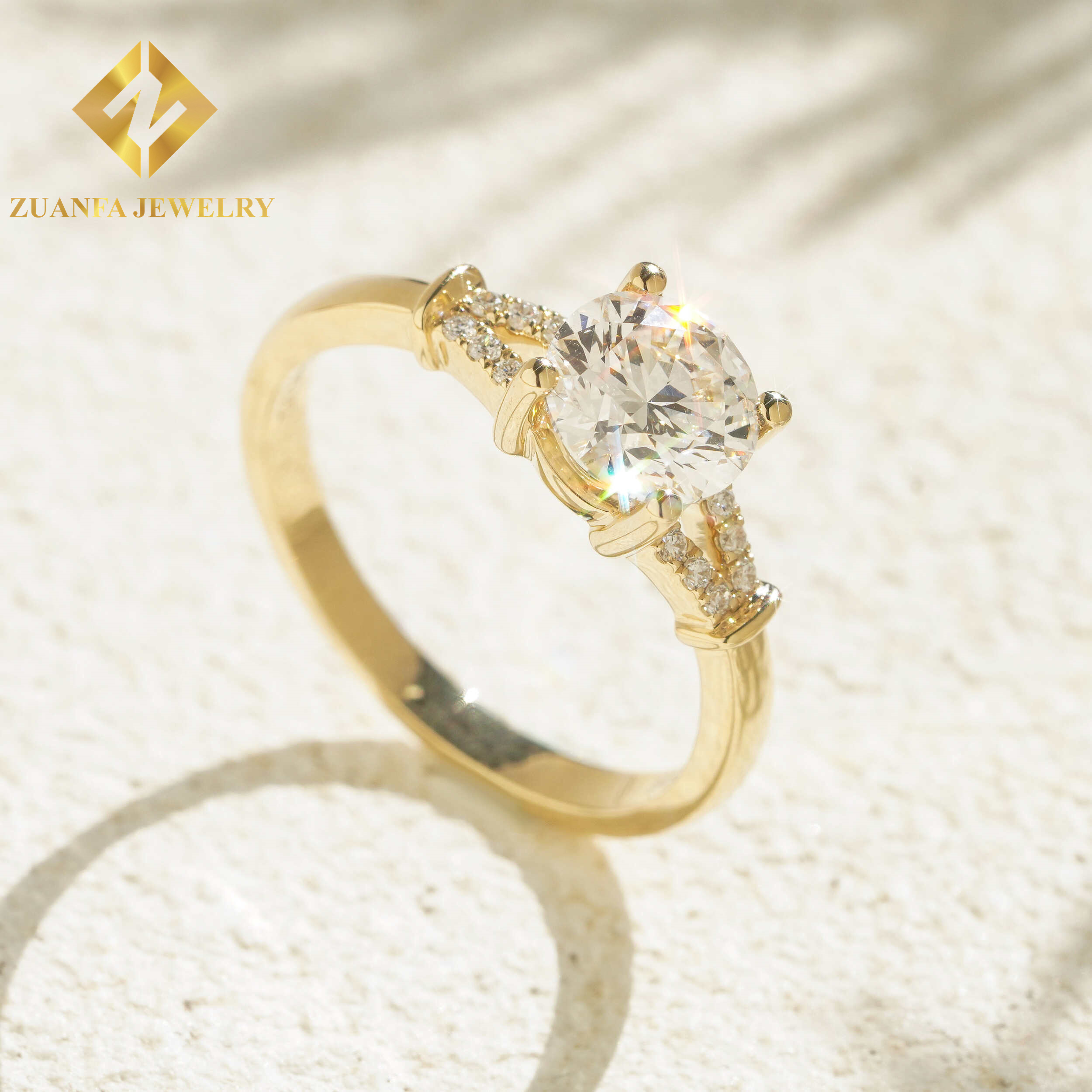 14K Lab diamond