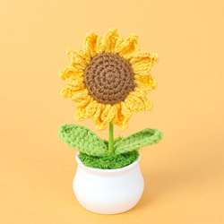 Pointed sunflower potted plant (5 circles) - 12 petals