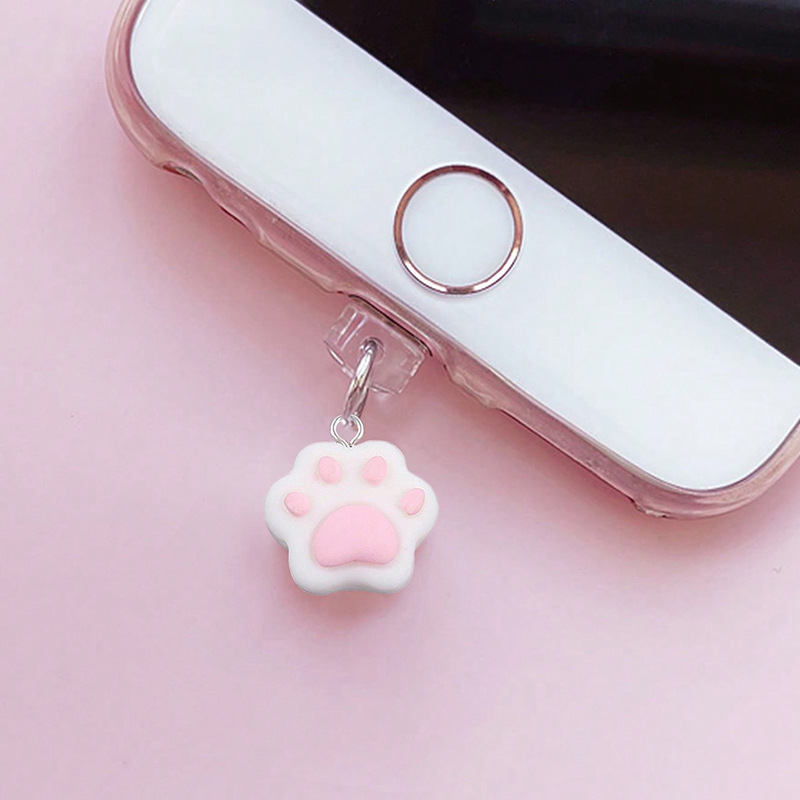 Patte de chat rose et blanc