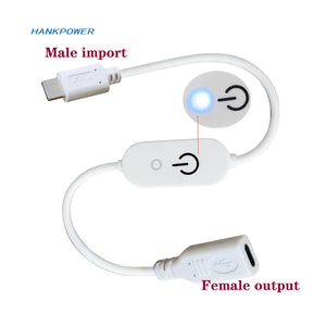 USB- C Type-C Male to Female LED Strip Touch Dimmer Single Colour Dimming on Off Switch <strong>Controller</strong> Cable 0.3m - Product Image 6