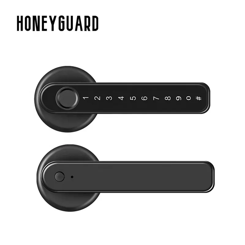 HONEYGUARD HSL002 Fabricante Atacado Keyless Entry Biométrico Wifi Inteligente Maçaneta Eletrônica Fechadura Da Porta