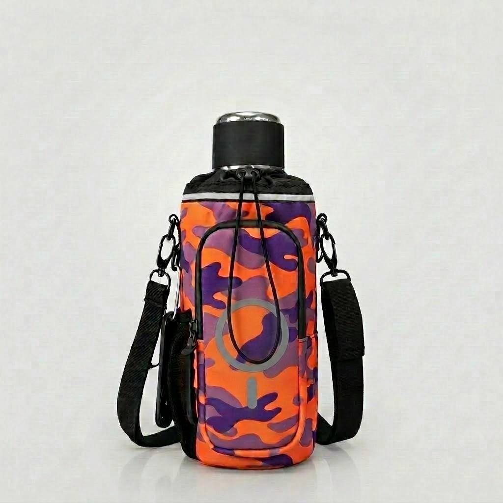 Camuflaje naranja-púrpura