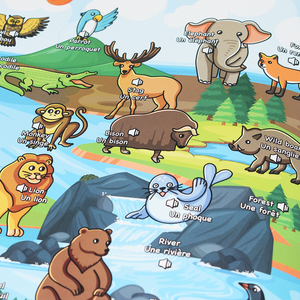 Giáo Dục Đồ Chơi Âm Thanh Song Ngữ Học Tập Máy Cảm Ứng Điện Tử Sách Tiếng Pháp Tiếng Anh Trẻ Em E Cuốn Sách Nói Cuốn Sách Đồ Chơi - Product Image 6