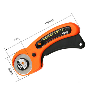 45mm döner kesici cortador giratorio kumaş yuvarlak kapitone Patchwork Leathercraft kesme aleti döner kesici için deri - Product Image 5