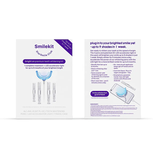 Pap + LED ışıklı diş beyazlatma kalem kiti nane lezzet jel hızlı sonuç ev kullanımı çok amaçlı aksesuarlar özelleştirilebilir ambalaj - Product Image 2