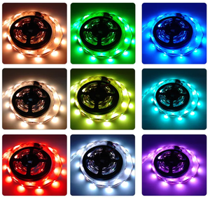 IP65 12V <strong>5M</strong> 5050 PVC Flexible <strong>LED</strong> Strip Light Remote Control Wifi Smart <strong>RGB</strong> Color Warm White Decorative Lighting - Product Image 4