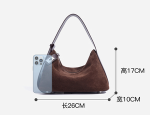 <strong>Wholesale</strong> New Genuine Leather <strong>Handbag</strong> Suede Look Bag Winter Tote Crossbody Bag Ladies <strong>Handbags</strong> Retro Real Leather Trendy Bag - Product Image 6