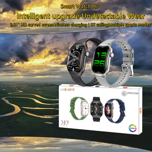 2.01inch H7 <span class=keywords><strong>Android</strong></span> thông minh xem unisex 3D cong OLED hiển thị tập thể dục Tracker BT gọi silica gel nhựa IPX-6 không thấm nước - Product Image 2