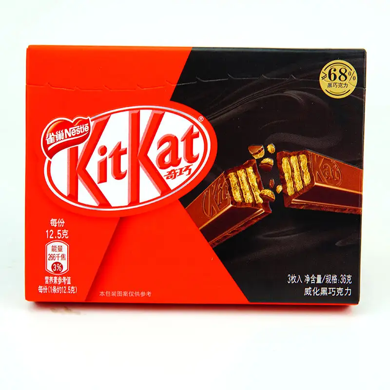 Caramelle esotiche KitKat 36g Wafer cioccolato fondente snack Casual