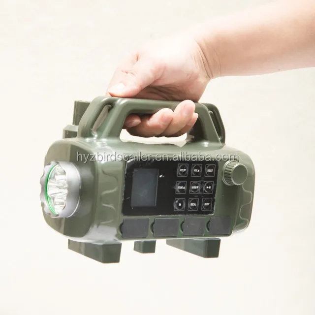 Bird Caller lettore MP3 telecomando multifunzionale doppio altoparlante regolabile a 180 gradi esche da caccia macchina per uccelli