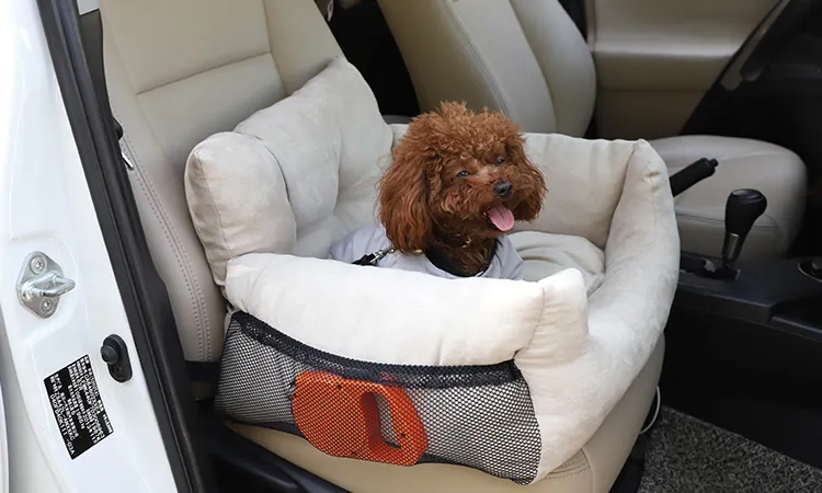 Có Thể Tháo Rời Mềm Dog Booster Seat Dog Car Seat Xách Tay Dog Car Travel Carrier Giường Cho Ghế Trước