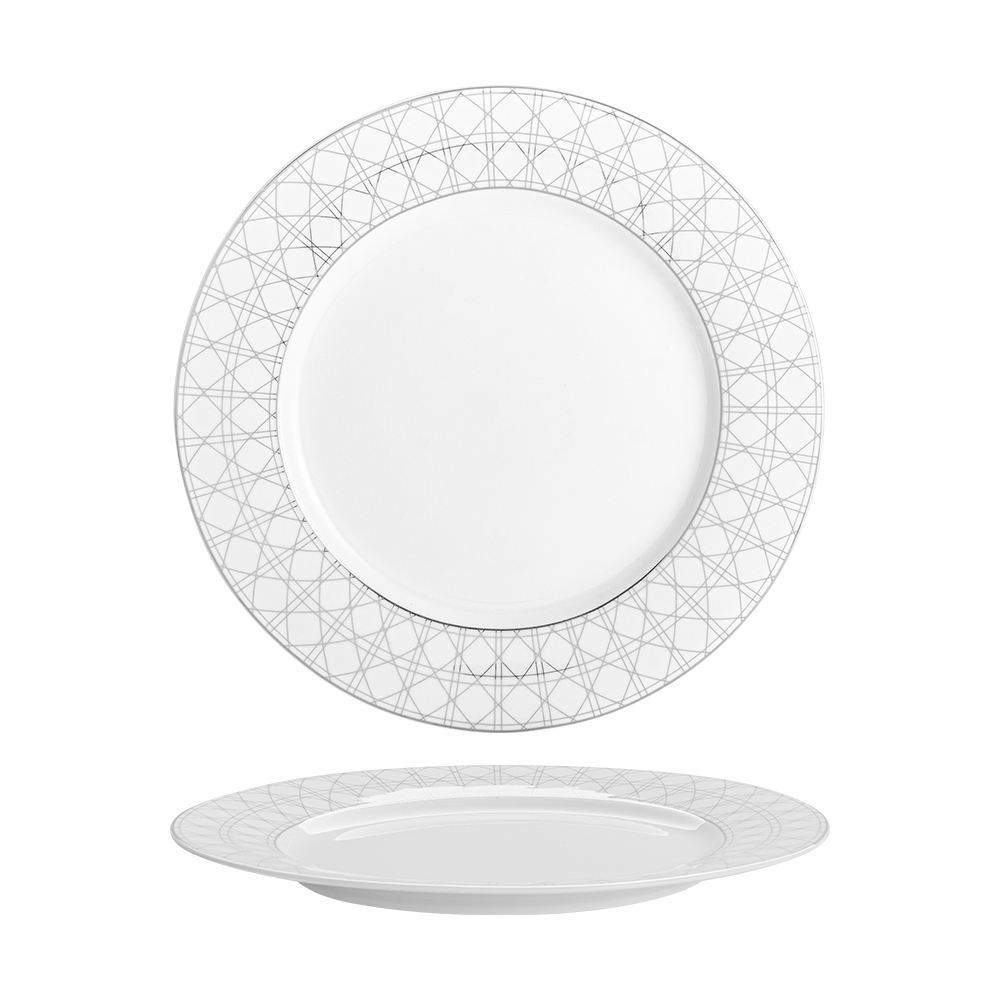 assiette plate de 8 pouces