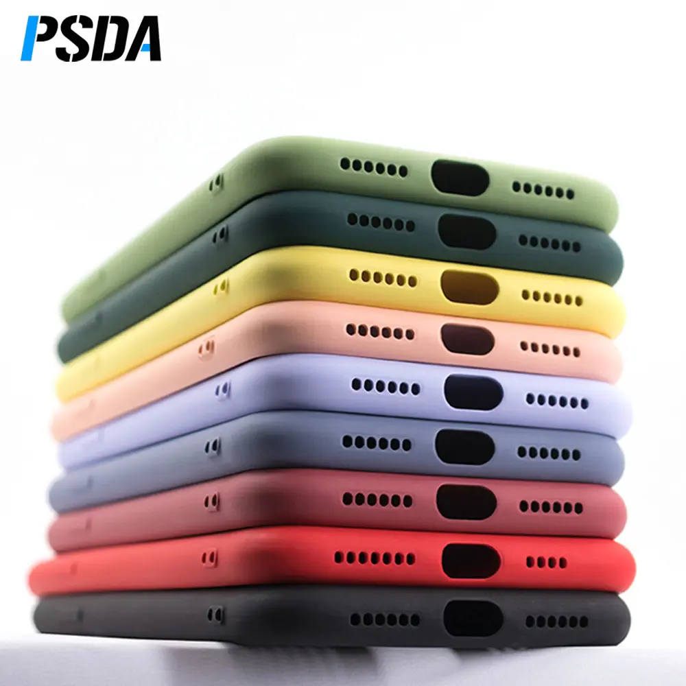 PSDA Factory Soft Liquid Silicone phone case For iPhone 13 case colorful TPU silicon soft cases for iPhone 13 13 Pro 13 pro Max