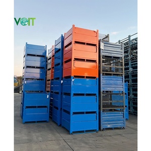 Powder Coated Collapsible Storage Auto Steel <strong>Stacking</strong> <strong>Container</strong>