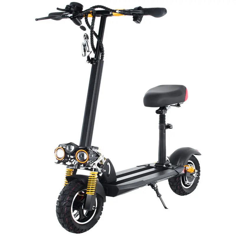 Venda quente 800w scooter elétrico poderoso 10 polegadas pneu scooters com assento adulto melhores scooters elétricos atacado