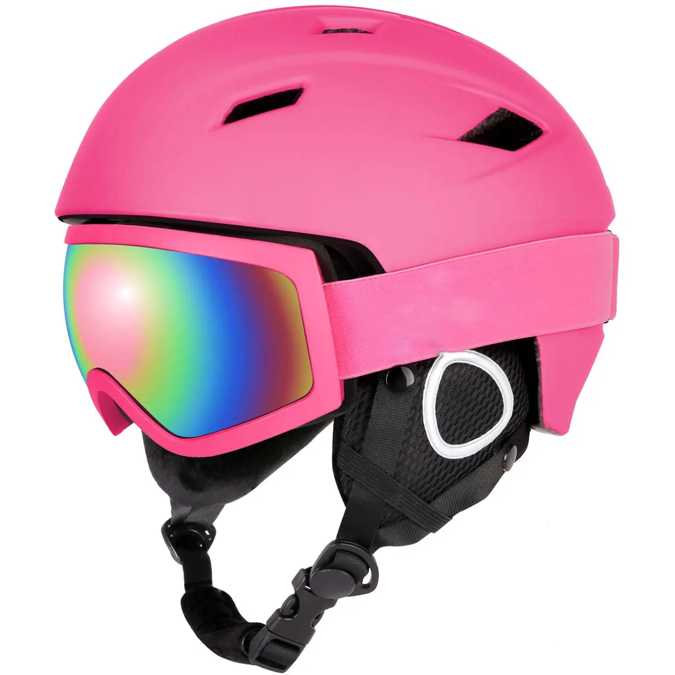 Sport Helm En Beschermende Bril Shockproof/Winddicht Beschermende Gear Modieuze Sneeuw Ski Helm En Zonnebril Set