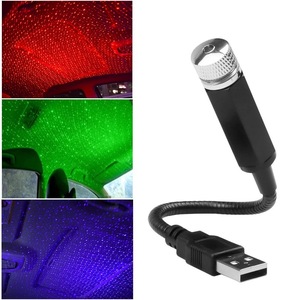 Modern <strong>Mini</strong> <strong>LED</strong> <strong>Star</strong> Light USB Car Laser Projection Flash Stage Light Battery Powered Atmosphere Light for Bedroom Cross-Border - Product Image 2