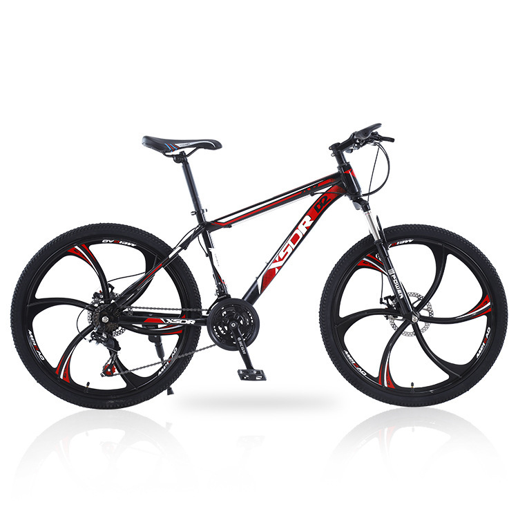 Black and red six-cutter wheel